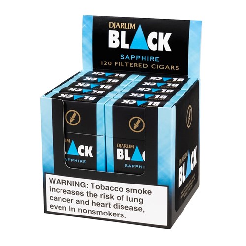 djarum black sapphire natural filtered cigarillo menthol