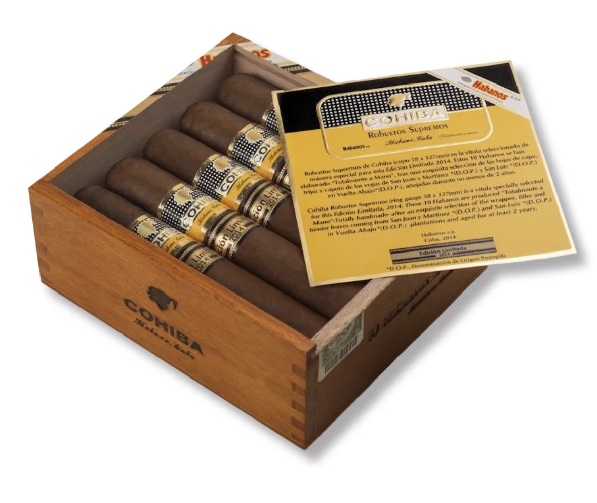 COHIBA ROBUSTOS SUPREMOS EDICIÓN LIMITADA 2014 CIGAR