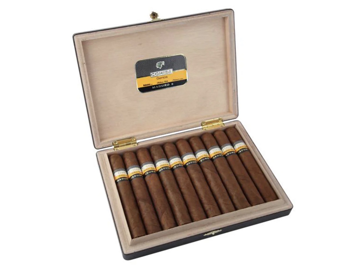 COHIBA MADURO 5 GENIOS BOX OF 10